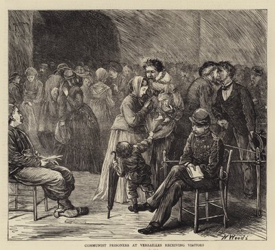 Kommunistische Gefangene in Versailles empfangen Besucher von Henry Woods